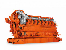 Front View of a Waukesha 275GL Plus Gas Engine / branded