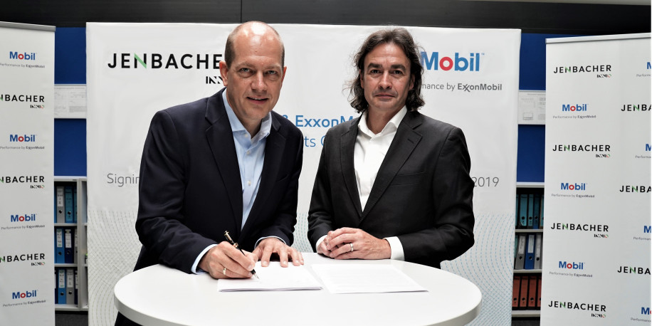 ExxonMobil und INNIO unterzeichnen langfristige globale Kooperationsvereinbarung über Schmierstoffe für Jenbacher Gasmot...
